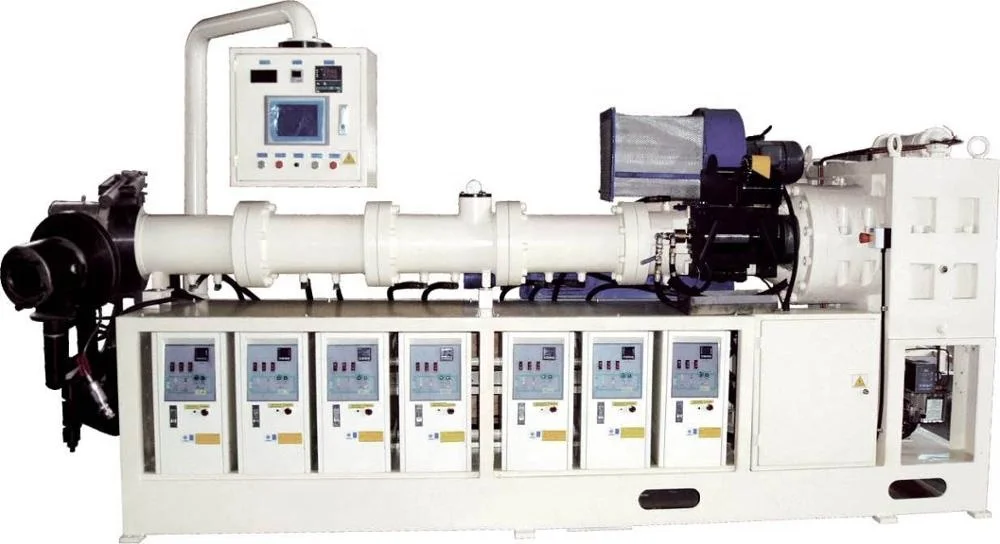 
rubber extruder and microwave vulcanization production line 