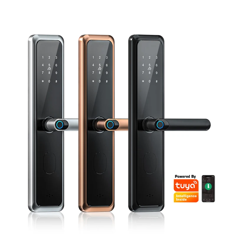Tropernic Remote Control System Tuya wireless APP for Apartment Smart Fingerprint Digital Door Lock