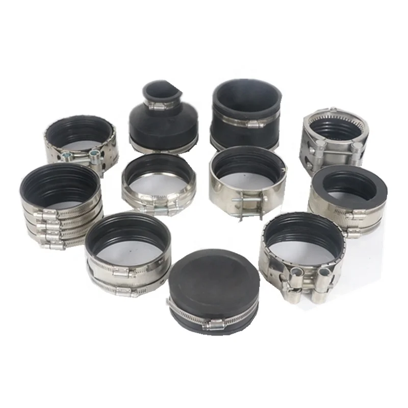 Type A pipe coupling/rubber clamp/hose clamp made in China A-type Coupling with Rubber Gasket Coupling