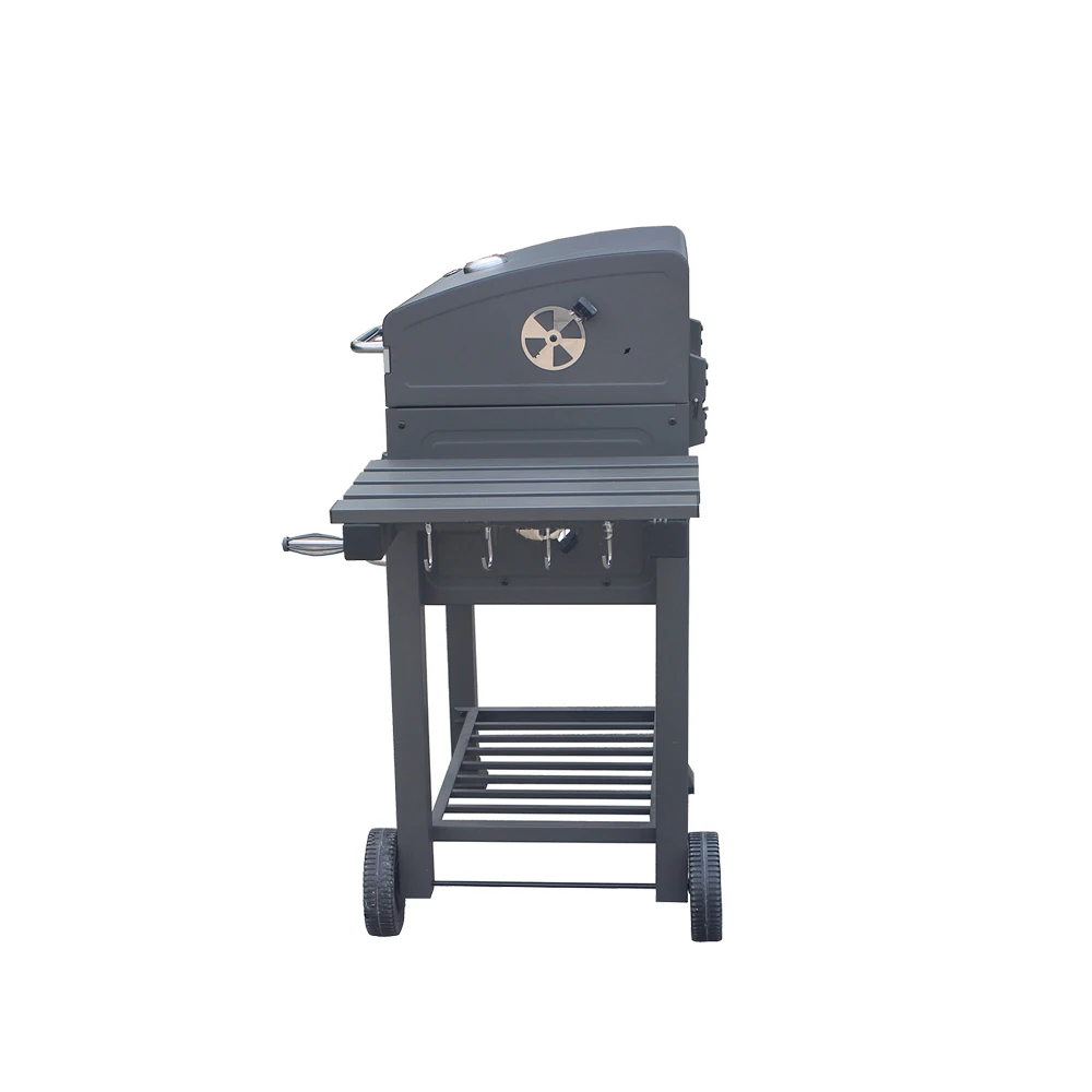 Outdoor Carbon Steel Bbq Grill Meat Smoker Bbq Grill Square Smoke Oven