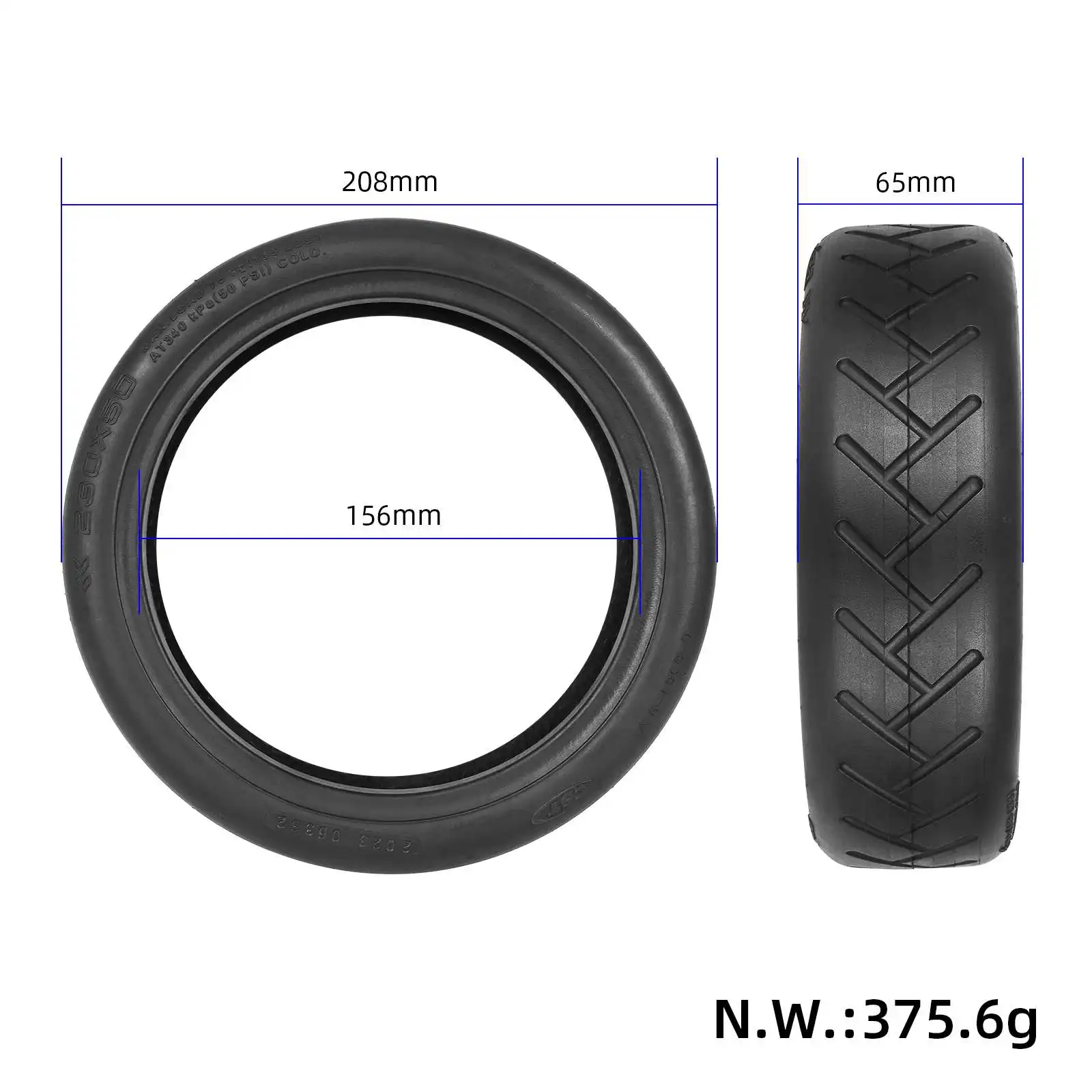 CST 8.5 Inch Tubeless Tire 8 1/2x2 Front and Rear Wheel Tires For Xiaomi M365 Pro Electric Scooter 230 * 50  Vacuum Tyre Parts