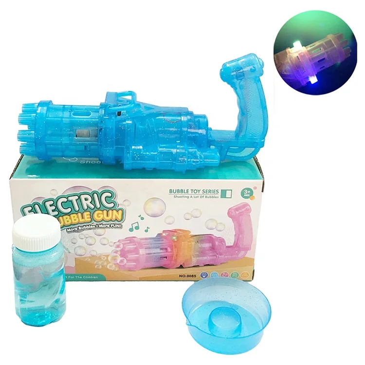 Good Selling 8 Hole Electric Gatling Bubble Machine Cool Toy Bubble Gun For Kids