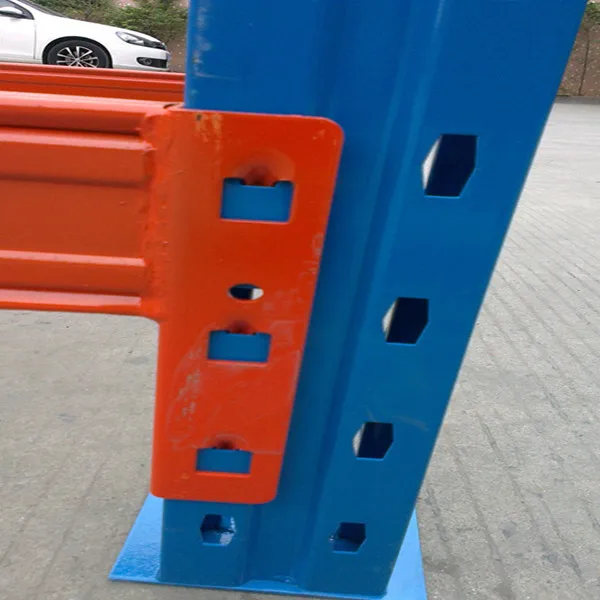 Powder Coating Locked Safety Pins Upright Frame Box Beam Heavy Duty Pallet Rack