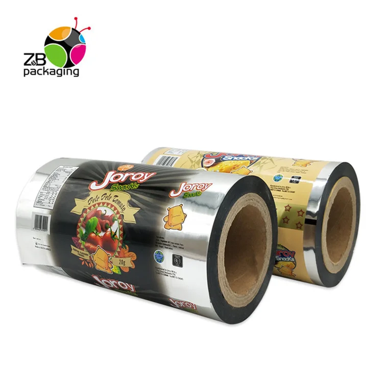 China Supplier Custom Printing Roll Stock Plastic Flexible Food Packaging Film Metallized OPP/CPP Laminating Sachet Roll Film