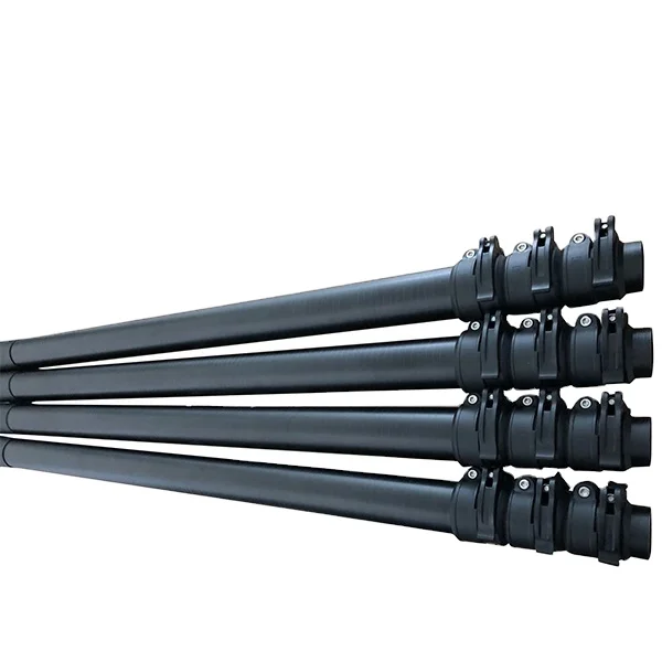 2.4m 3.6m 7m 5m aluminum extend telescopic rpoles/Aluminum cleaning Telescopic Pole With Flip Cam Lock Folding