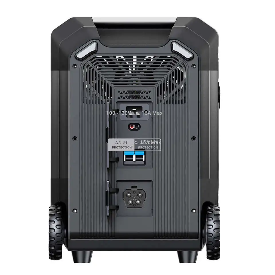 Portable Power Station 3600Wh DELTA Pro, 2.7H to Full Charge, 5 AC Outlets, 3600-7200W, 120V Lifepo4 Power Station with