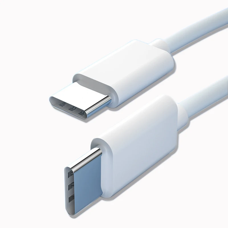 Hotsale moq 5pcs 5A fast PD type C to type C charging cable PVC braided type c data cable for mobile phones