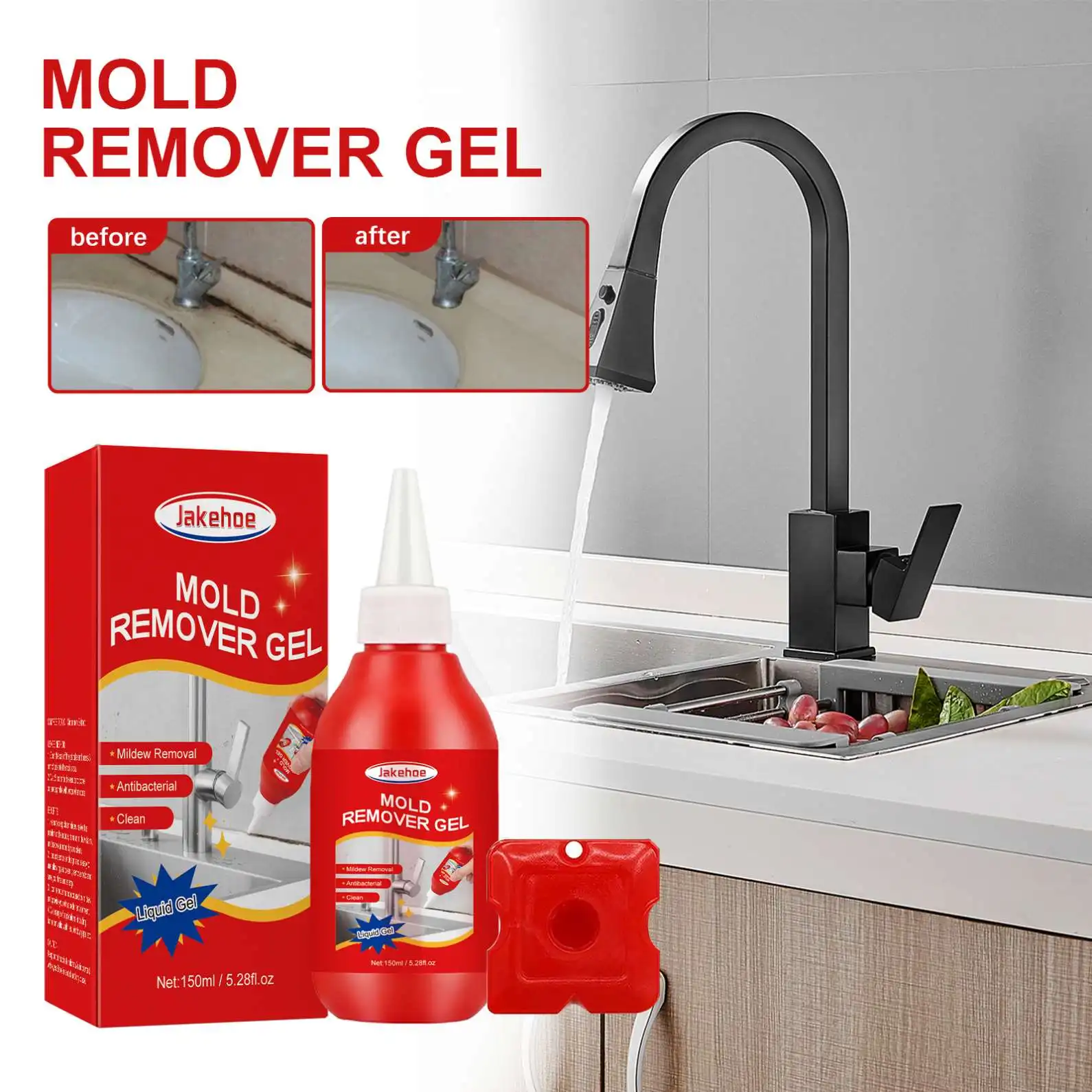 Jakehoe Hot Sell Effective Mildew Remover Cleaner Mildew Active Spray Removing Tile Mold Mildew Bathroom Cleaner Spray