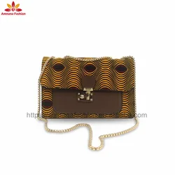 Fashion african print fabric Handbag Ankara bags Ladies Accessories bag with manufacturer price