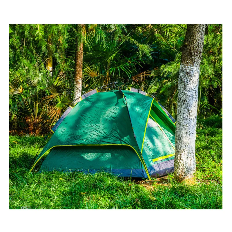 Outdoor family swag large canvas mountaineering waterproof pop up camping tent