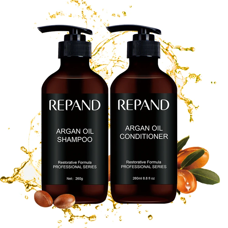 
Private label 260ml macadamia oil and morocco argan oil shampoo and conditioner 