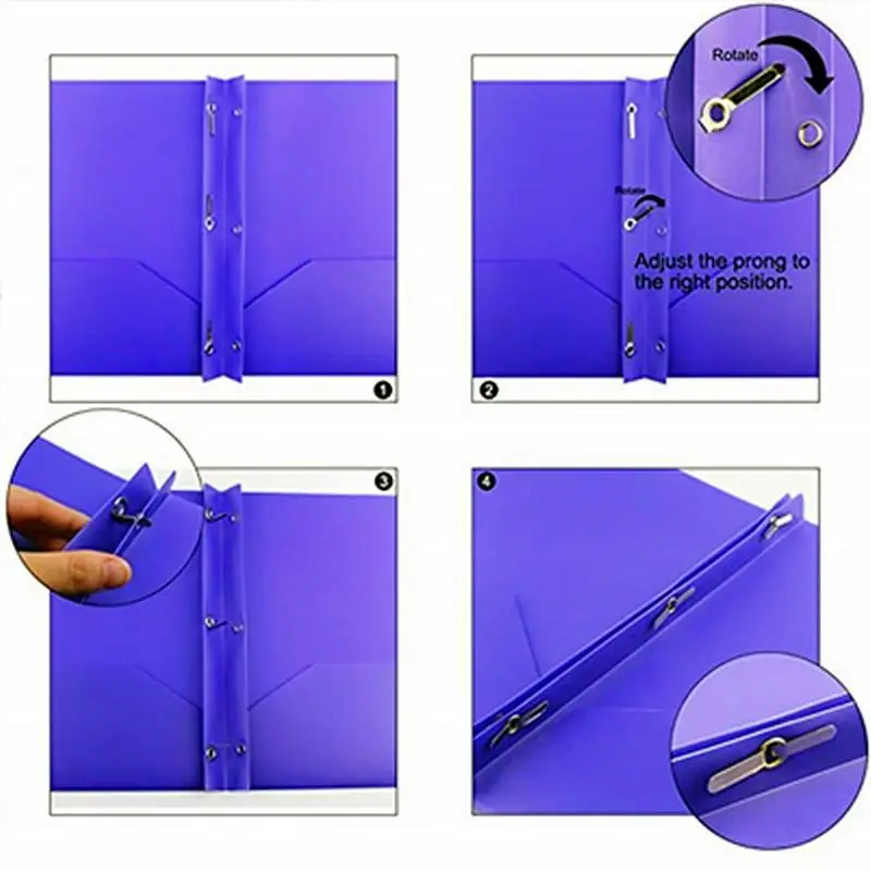 Лидер продаж 2021, качественная Заводская дешевая оптовая продажа, пластиковая папка с 2 карманами и 3 отверстиями, папка с зубцами