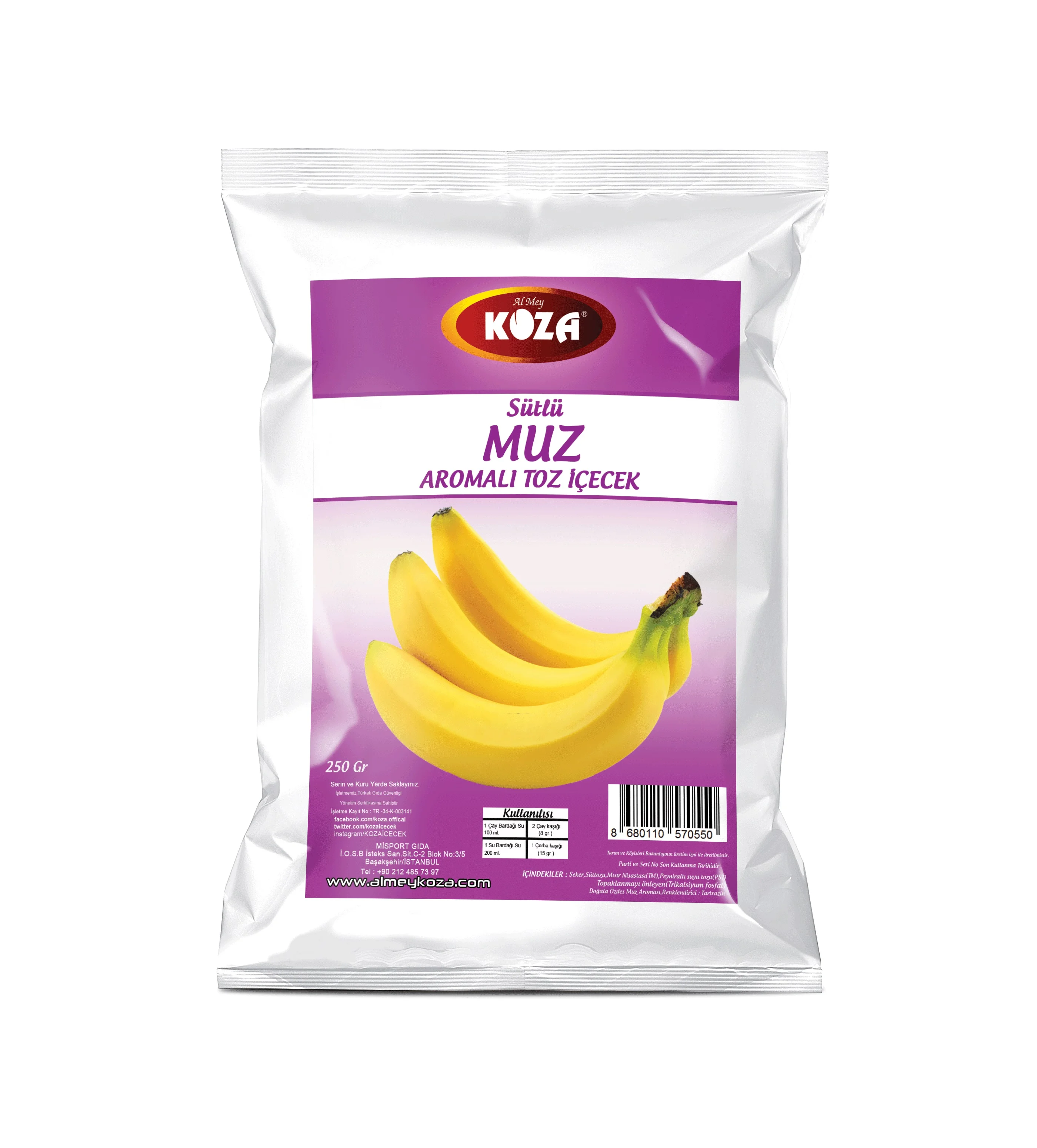 
Banana Milkshake Powder Mix 