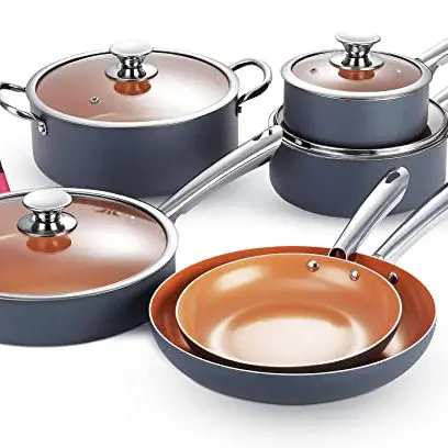 Набор посуды Happy Baron из нержавеющей стали с капсульным дном гаджеты наборы для ежедневного использования набор покрытием от