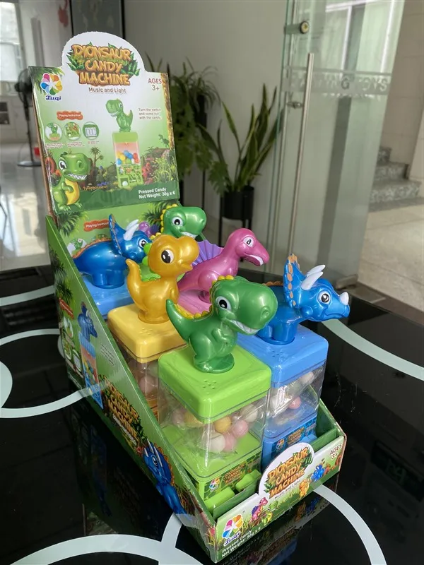 Новый динозавр, мини-диспенсер для конфет, игрушка со звуком и светом, мастики, конфеты, машина для конфет, игрушка