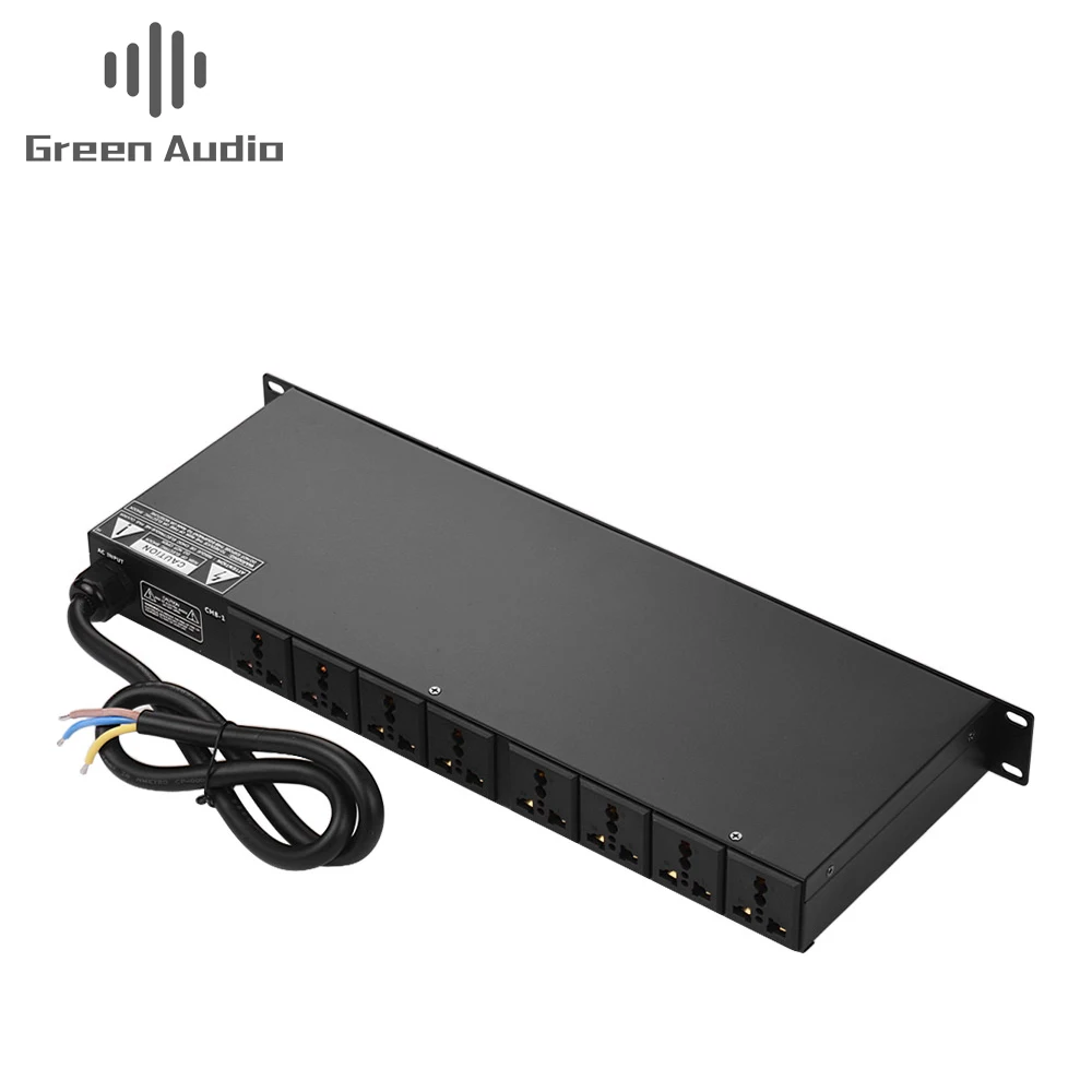 GAX-DB03 Professional 10-outlet power sequencer controller Conditioner Surge Protector Power Supply Regulator LED Display