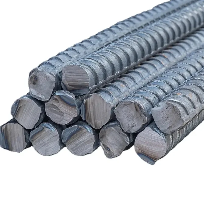 High Quality Steel Rebars Steel Reinforcing Bars ASTM 10mm 12mm HRB400 Screw-Thread Steel Bar Iron Rod