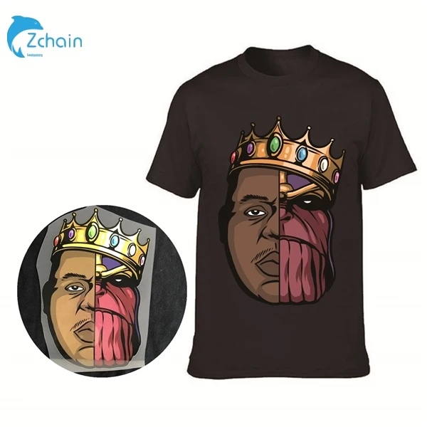 Low MOQ Manufacturer Tagless Heat Transfer Custom Brand Name Plastisol Heat Transfers For T shirts