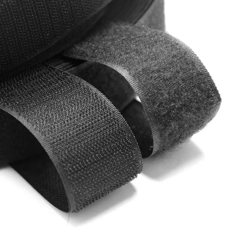 25mm 38mm 50mm 75mm 100mm Hook and Loop Tape Male and Female Reusable Wellcroes Tape Nylon Polyester material for Jackets