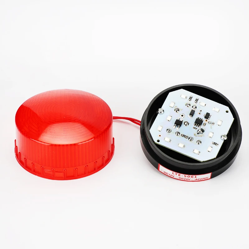 LTE-5061 Mini led warning light silent flashing warning strobe light AC 220V waterproof beacon led warning safety light