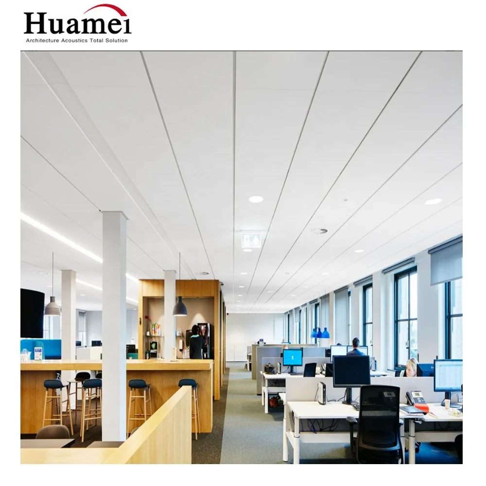 Shandong Huamei noise control rock wool acoustic panels ceiling system
