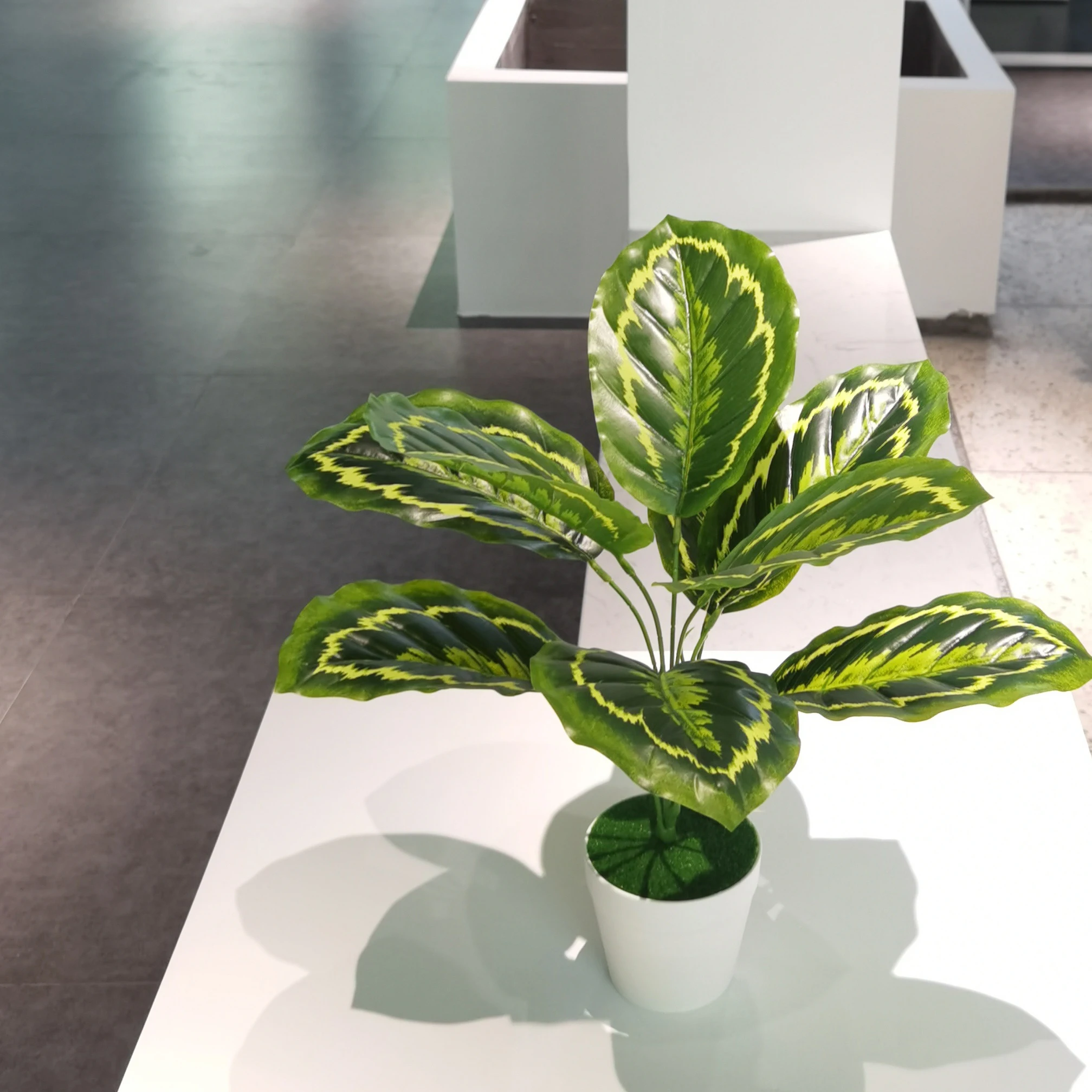 Newest hot sale Artificial plants small bonsai plant 9 leaf with pot