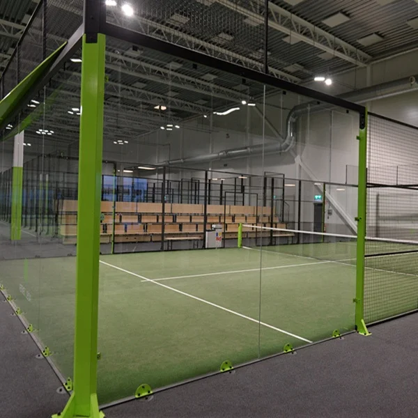 Wanhe 2023, оптовая продажа, высокое качество, закаленное стекло, весло, панорамный падель, теннисный корт