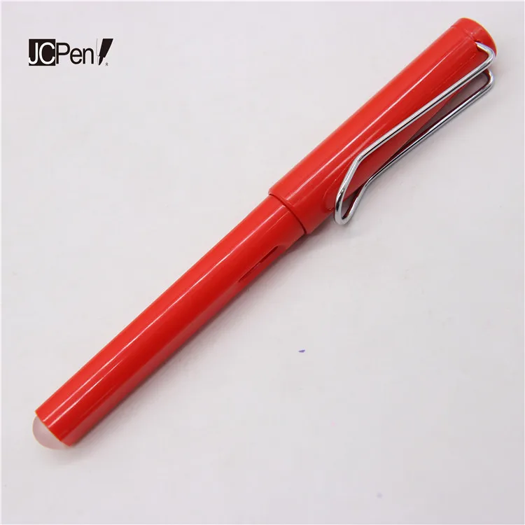
2021 New style gift Metal clid plastic pen erasable fountain pen with customize logo 