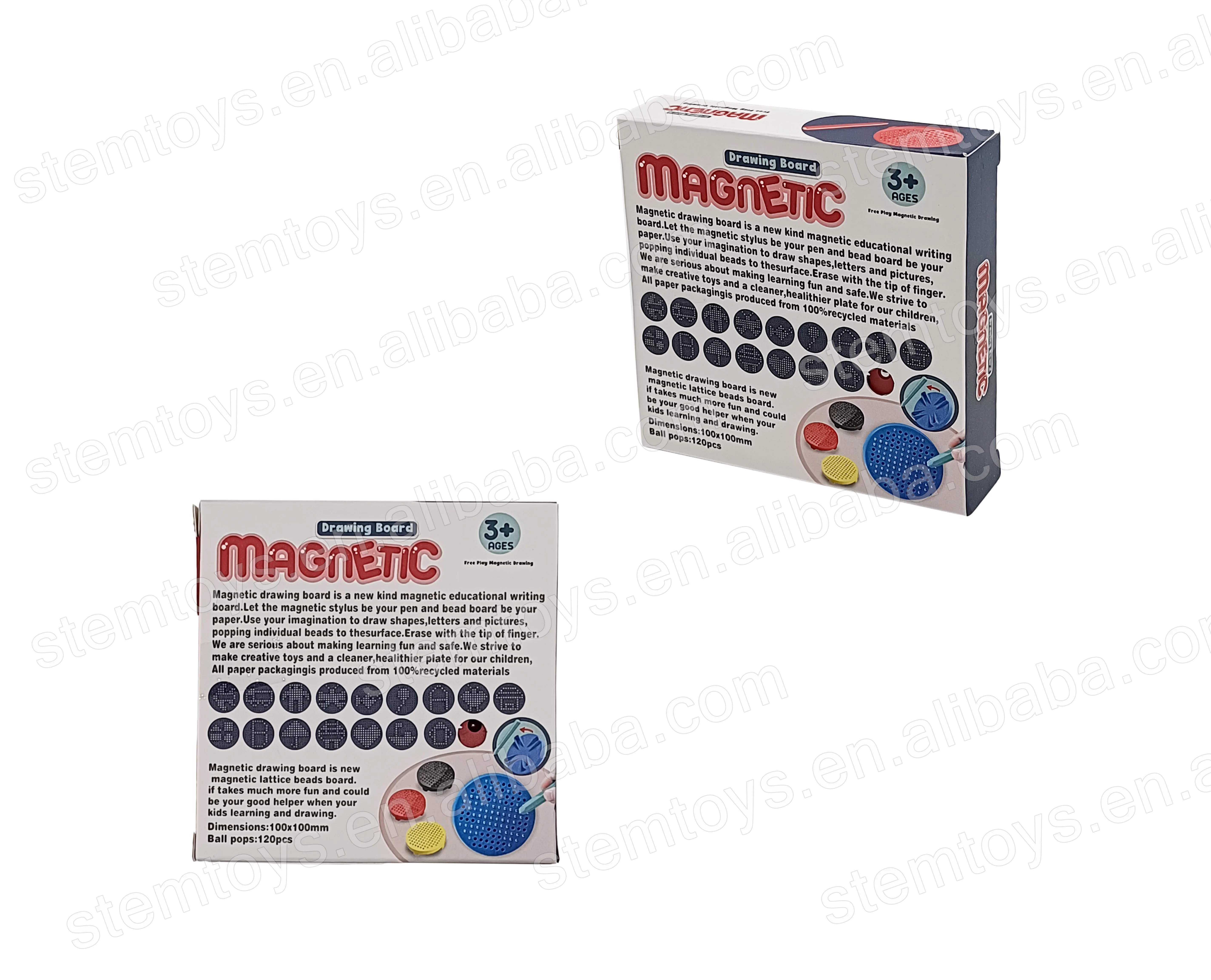 IQ game preschool magnetic drawing board love leter game stem educational toys for kids