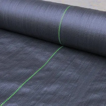 Landscape Fabric Agricultural Ground Cover Plant Nursery Weed Control Membrane Black PP Woven Weed Mat
