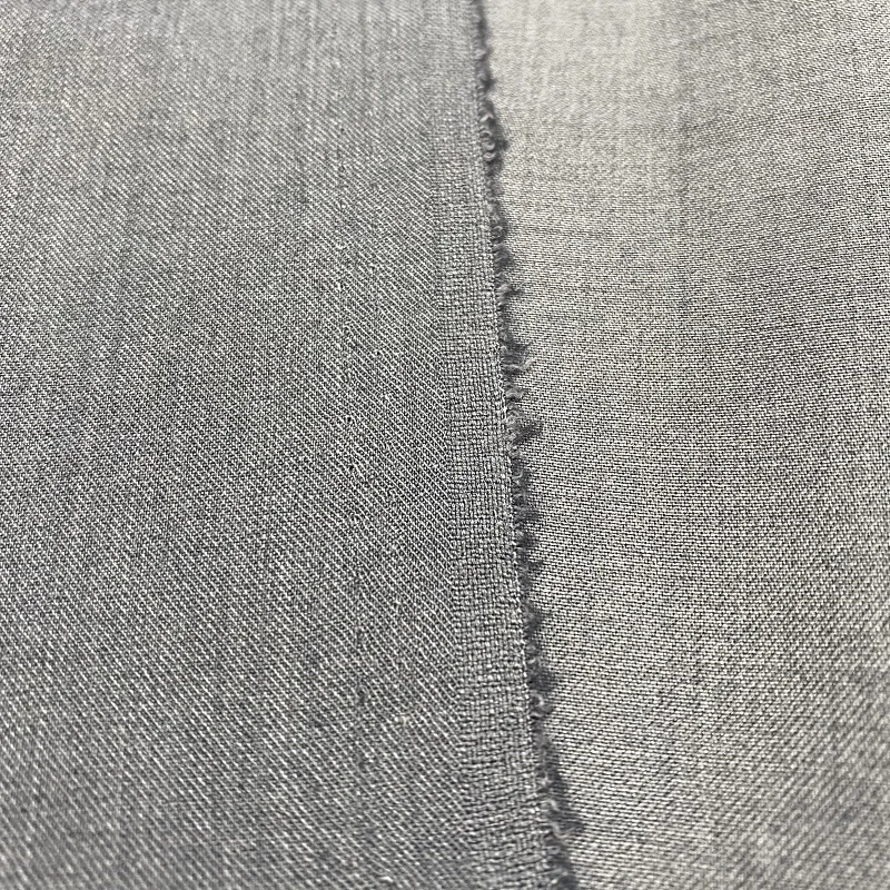 rayon viscose polyester fabric TR English edge twill blended plaid suiting fabric