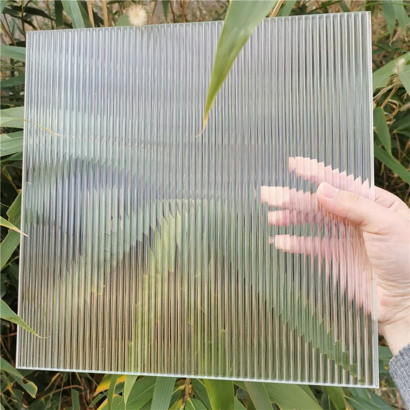 Top Quality Fluted Reeded Moru Glass 4mm 5mm 6mm 8mm 10mm Nashiji Karatachi Flora Mistlite Patterned Glass With Factory Price