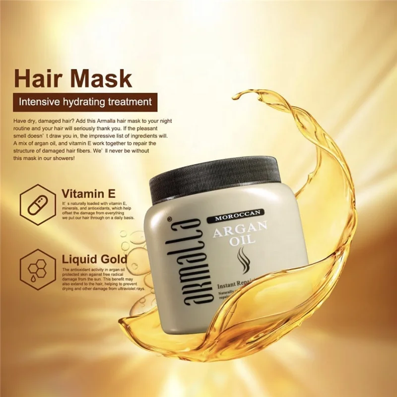 Vegan best 500ml repair hydrating magic korean natural custom argan oil nourishing organic private label treatment hair mask