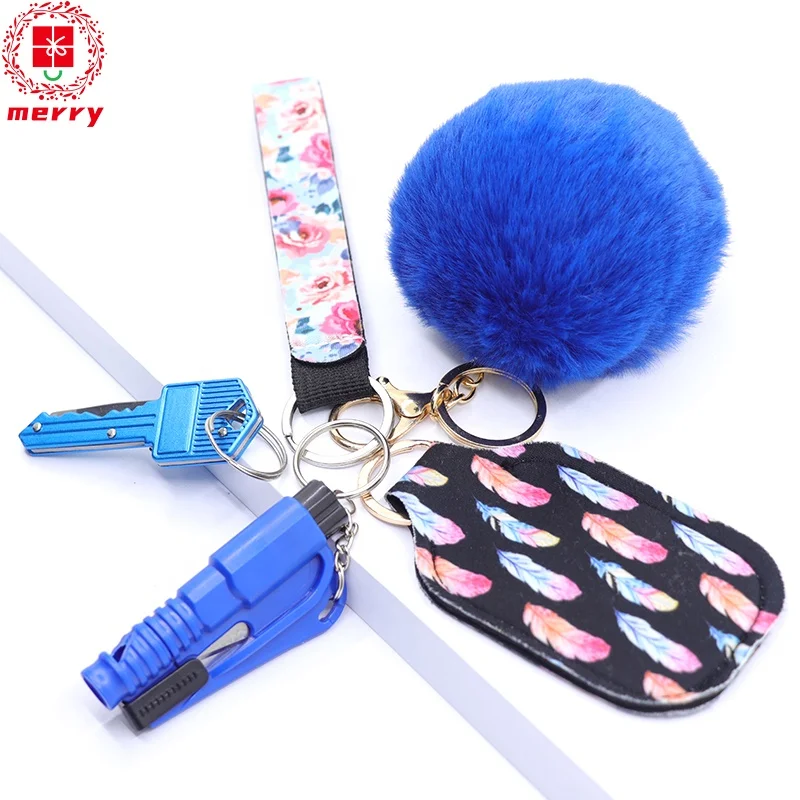 
Verified self defense keychain manufacturer wholesale color customizable self defense sanrio keychain set 