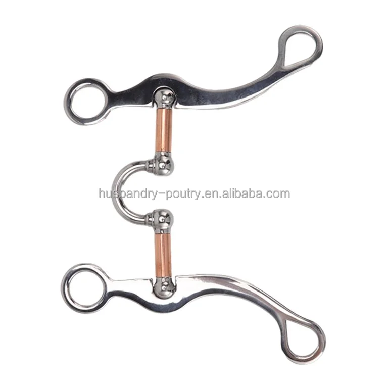 Horse Bits Western Snaffle Bits for Mouth Training Bit with Copper Port