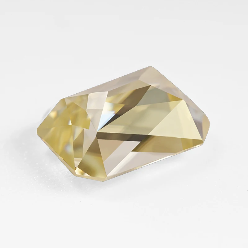 SICGEM Fancy Canary Yellow Princess Cut Round Marquise Oblong Shape Loose Synthetic Moissanites