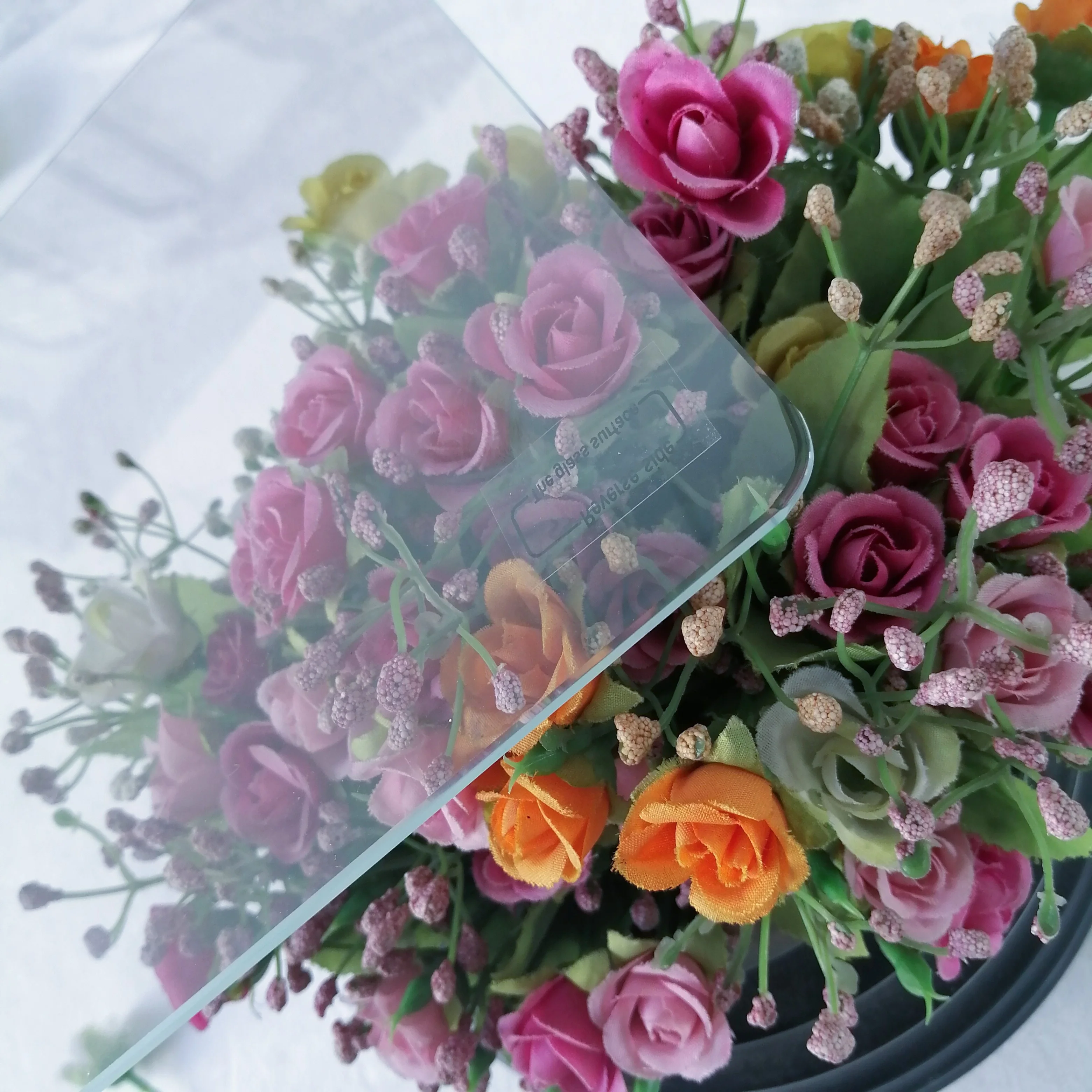 Teleprompter, beam splitter glass