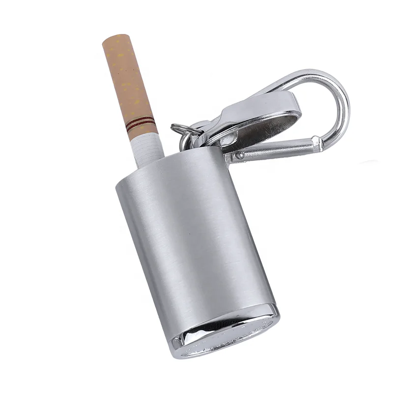 Customized Custom Logo Portable Metal  Ashtray Eco-friendly Small Pocket Outdoor with Lid Ashtray Cigar For Luxury Smoking Life