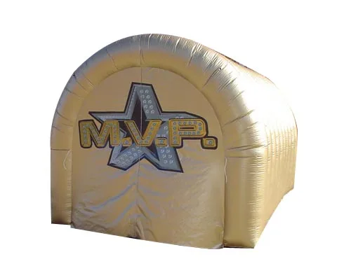 BOYI Custom Youth football game sports party inflatable football blast tunnel
