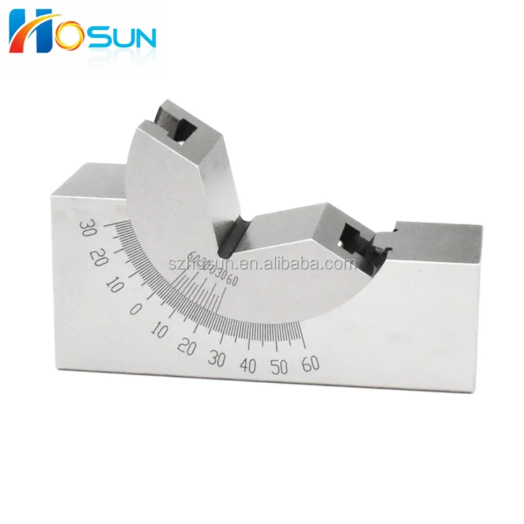 Adjustable V Block 30 to 0 to 60 degree adjust  angle block