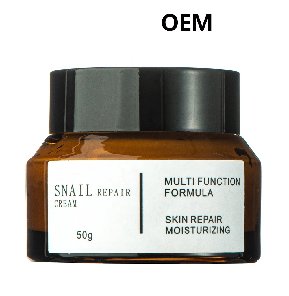 Private label collagen anti age snail facial cream