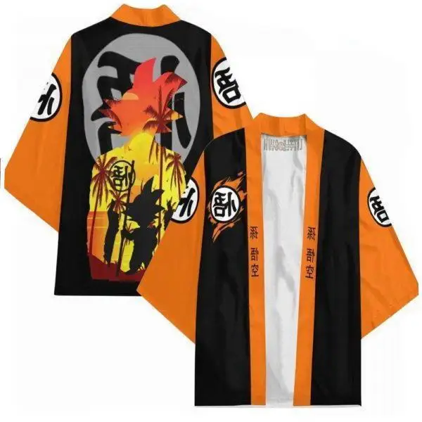 Genuine 3D Digital Printing Loose Cardigan Cape son Goku Print cartoon Dragonn Balls T-shirts