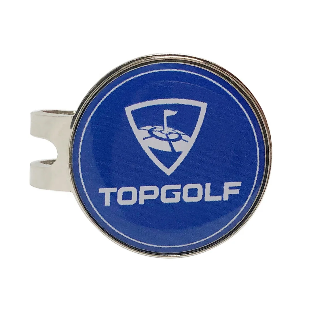 Magnetic Golf Hat Clips Custom Logo Silver Colored Metal Golf Caps Clips Golf Ball Mark Holders