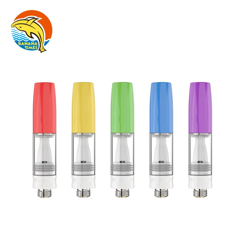 Custom Logo .5ml Carts Multi Colors all ceramic atomizer Unique Mouthpiece vaporizer cartridge oil