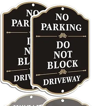 Customized temporary aluminum handicap no parking ban sign board stand customer reserved parking lot sign aluminum signag custom