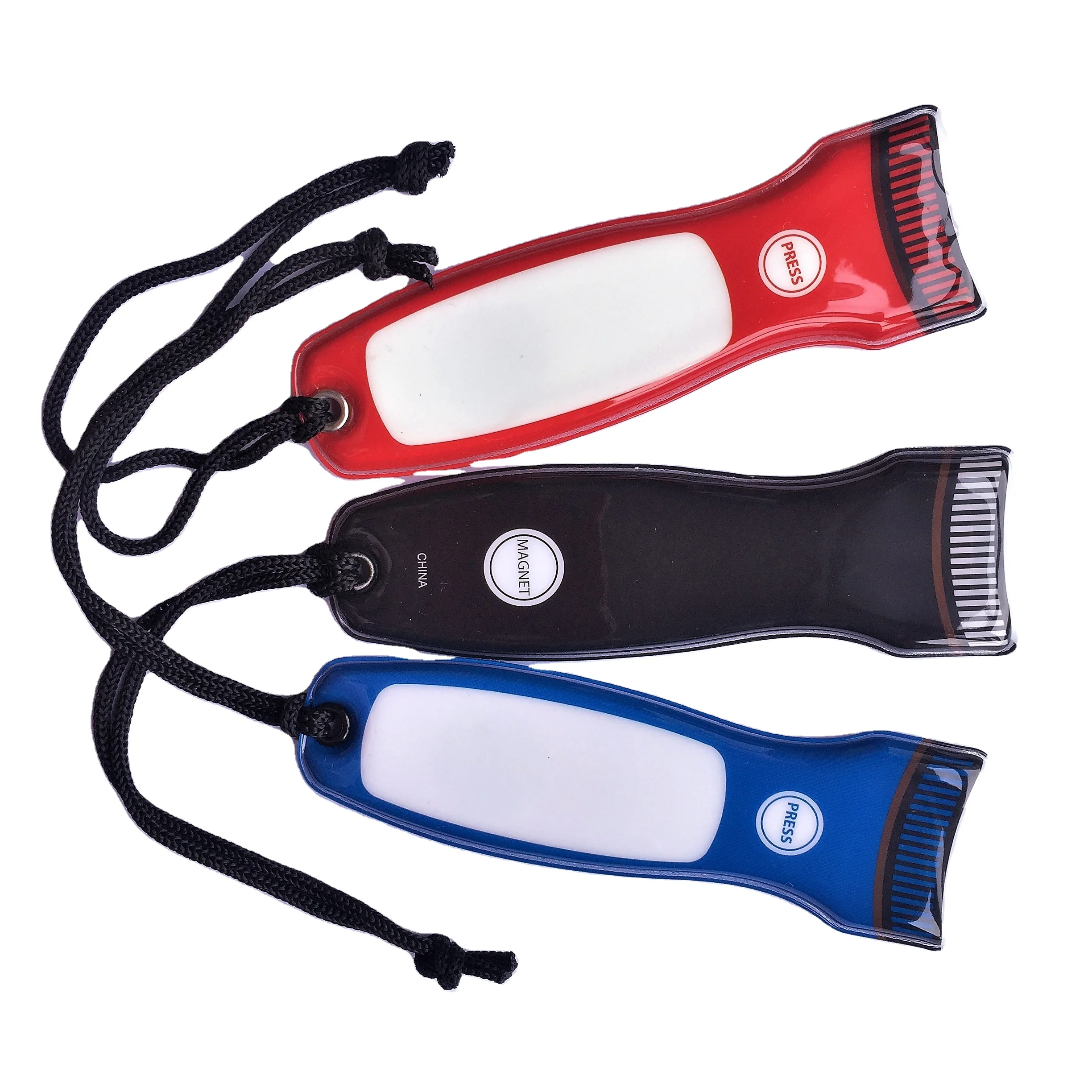 Customized Logo Promotional pvc Flat LED Magnetic Flashlight Torch