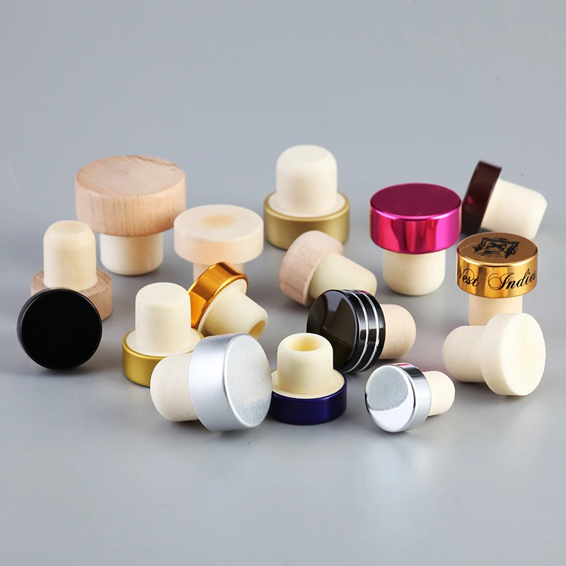 Print logo T-shape 28mm alcohol tequila vodka gin glass bottle Non-refillable cap closures pvc liquor bottle cap