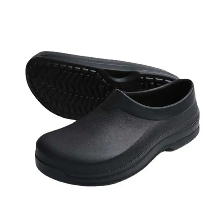 Professional non slip kitchen work safety shoes oil proof wear resistant chef shoes with insoles