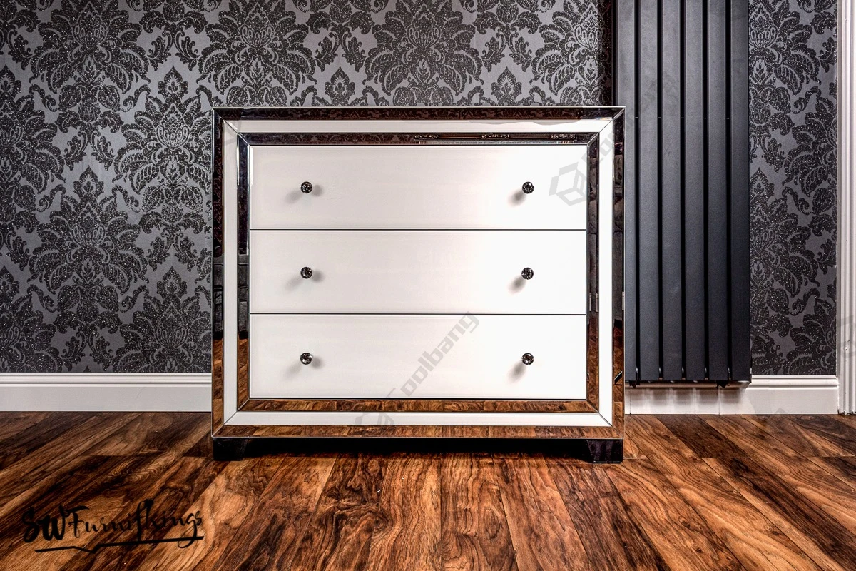 Coolbang гостиная тщеславие белые солнцезащитные очки с зеркальным стеклом комоды мебель комод ящика