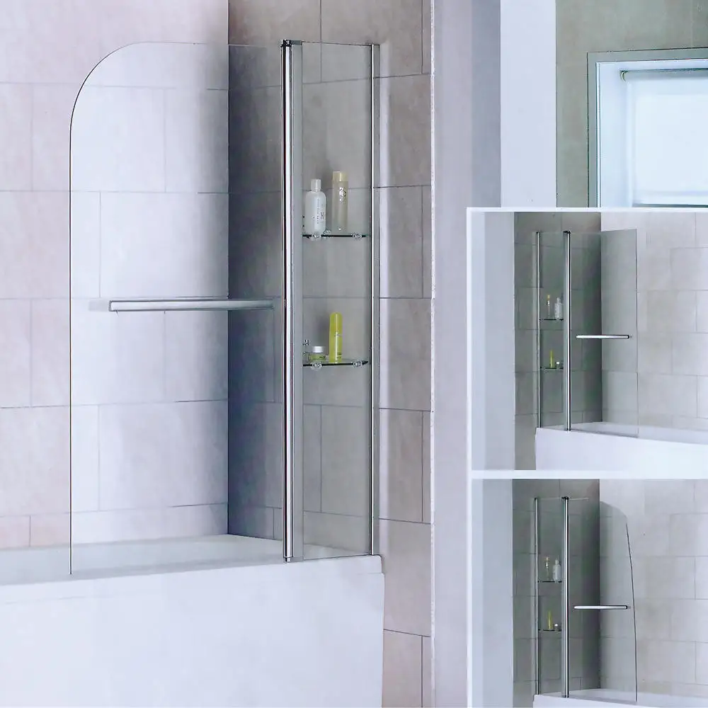 Kamali Factory Price Custom Frameless Tempered Glass Portable Shower Door